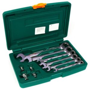 10 PCS 72 TEETH RATCHETING COMBINATION WRENCH SET W45110S
