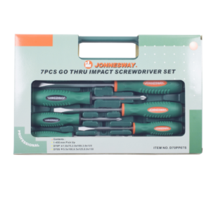 7 Pcs Go-Thru Impact ScrewdriverS Set D70PP07S
