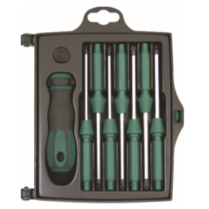 9PCS INTERCHANGEABLE SCREWDRIVER SET DB0209S