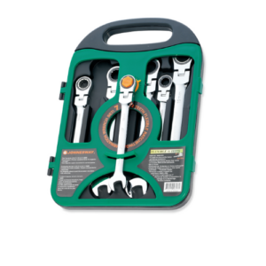 7PCS FLEXIBLE 72 TEETH RATCHETING COMBINATION WRENCH SET (MM) W66107S