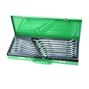 16 PCS 75c COMBINATION WRENCH SET / 7-24MM / METAL CASE W69116S