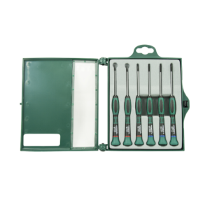 6PCS PRECISION SCREWDRIVER SET (L:65MM) D3765T06S
